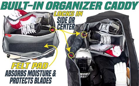 hockey bag organizer insert|best senior hockey bags.